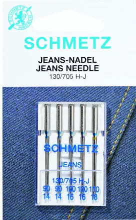 Schmetz symaskinnåler Jeans 100 - 5 stk