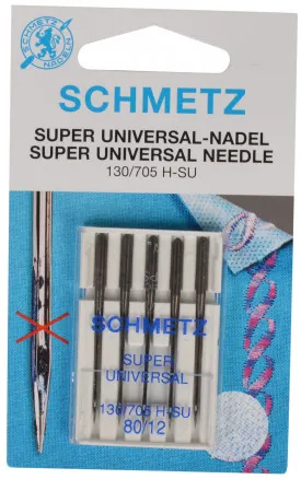 Schmetz symaskinnåler Super Universal str. 80 - 5 stk.