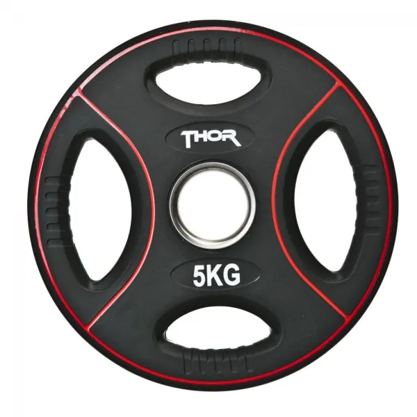 Thor Fitness Vektskive med håndtak 5 kg (1 stk)