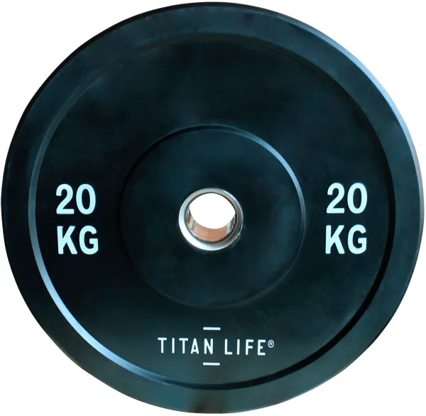 Titan Life Rubber Bumper Plate 20 kg Vektplate